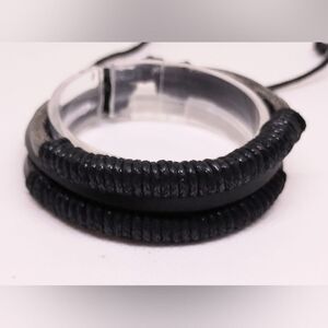 Men's Leather Bracelet Layered Brown f5